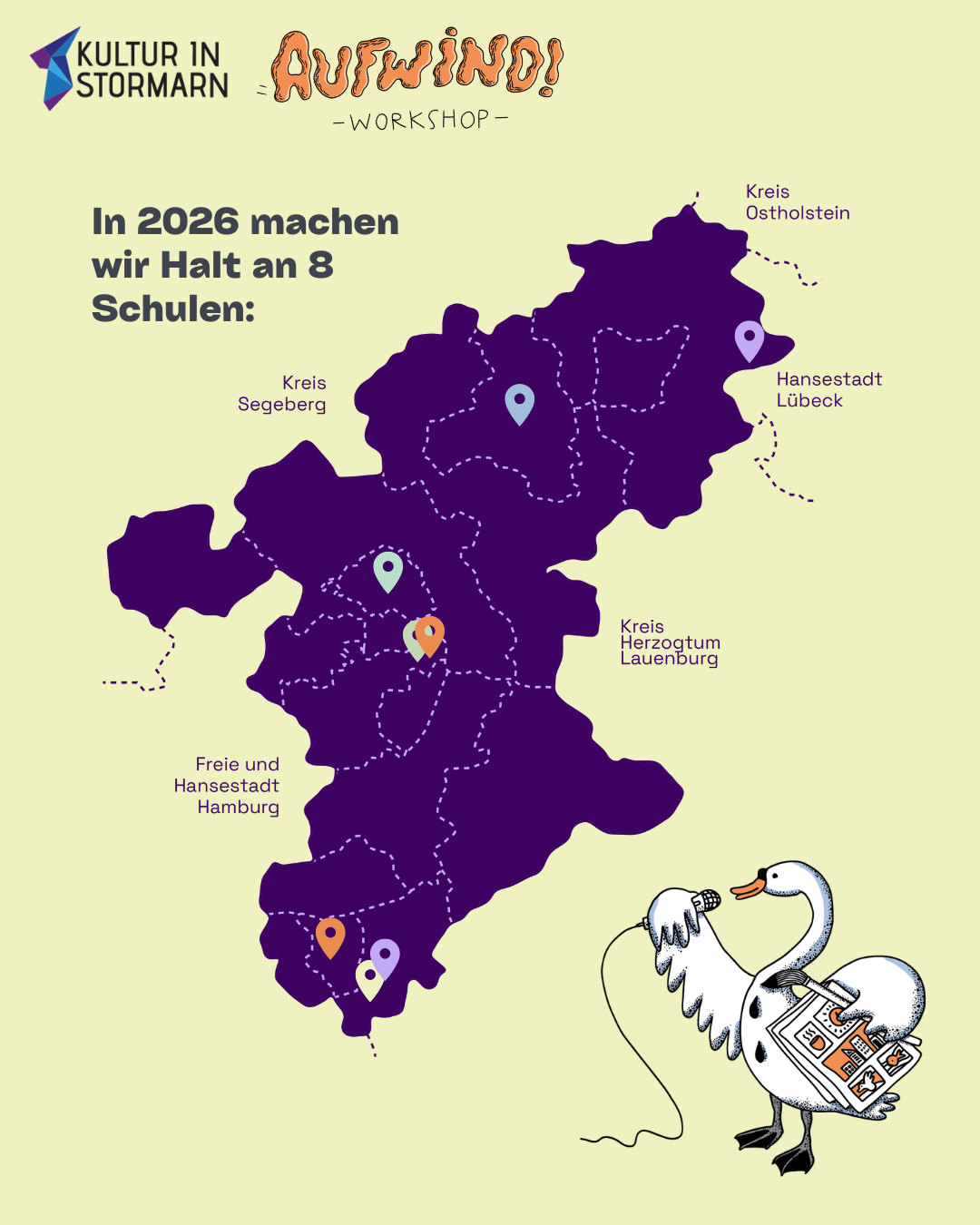 Übersicht der teilnehmenden Schulen